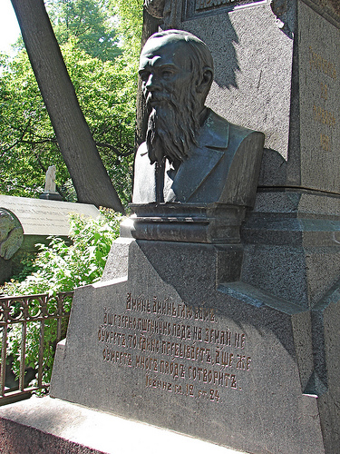 Dostoyevsky's grave at Alexander Nevsky Monastery