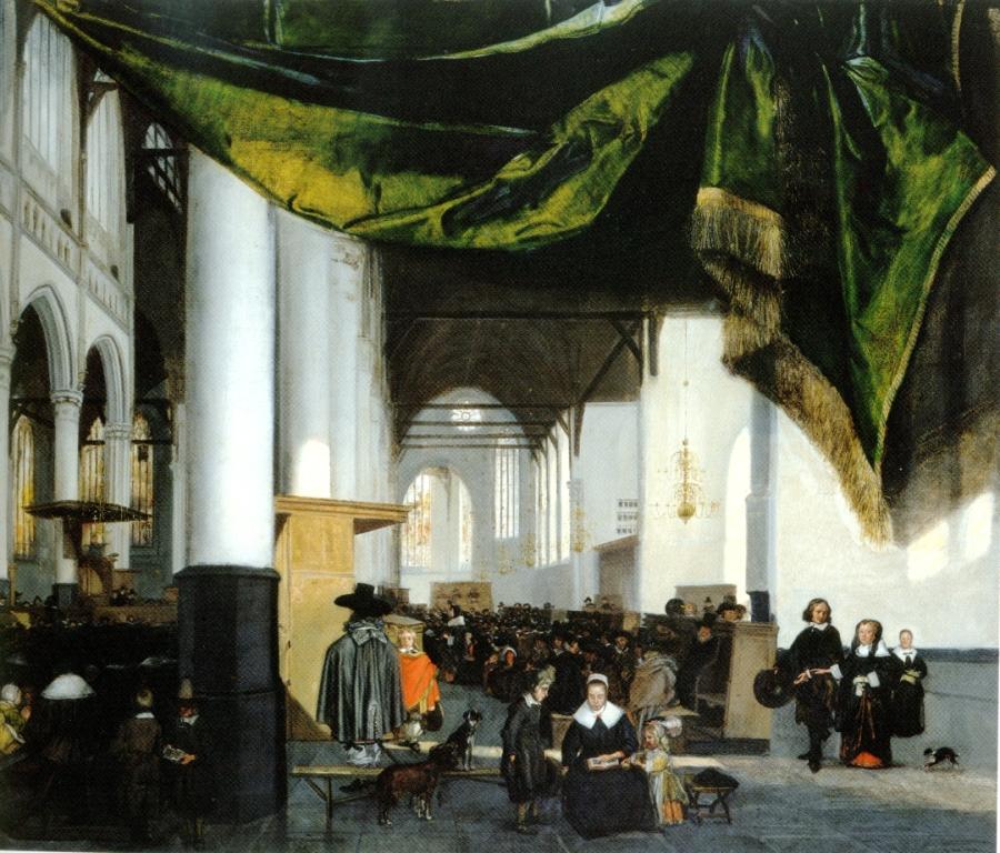 Emanuel de Witte, Interior of the Oude Kerk in Amsterdam. Cape Town, Michaelis Collection