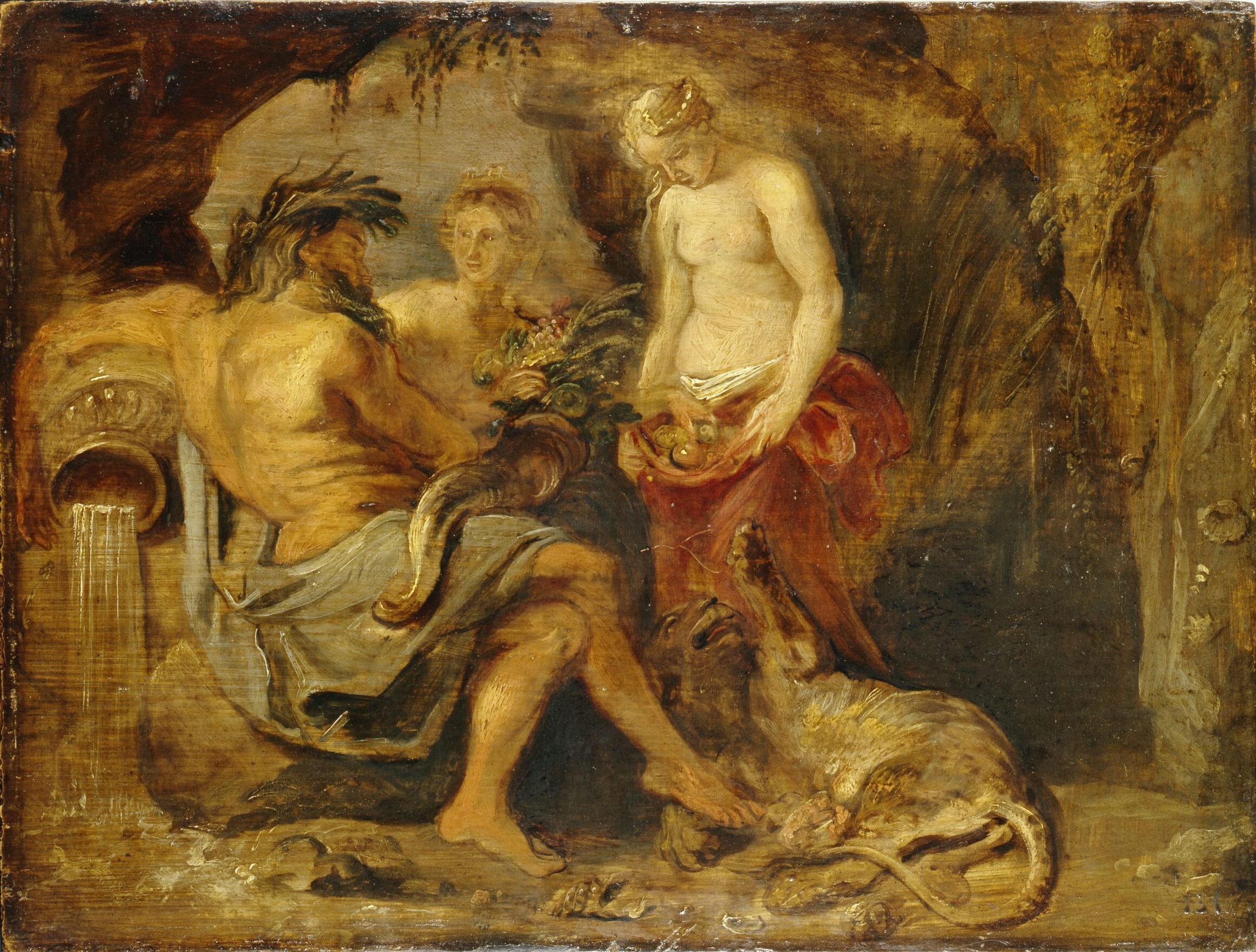 Fig. 5. Peter Paul Rubens (1577-1640), Scaldis, Cybele and Antwerpia, ca. 1615 The Bohdan and Varvara Khanenko National Museum of Arts, Kyiv