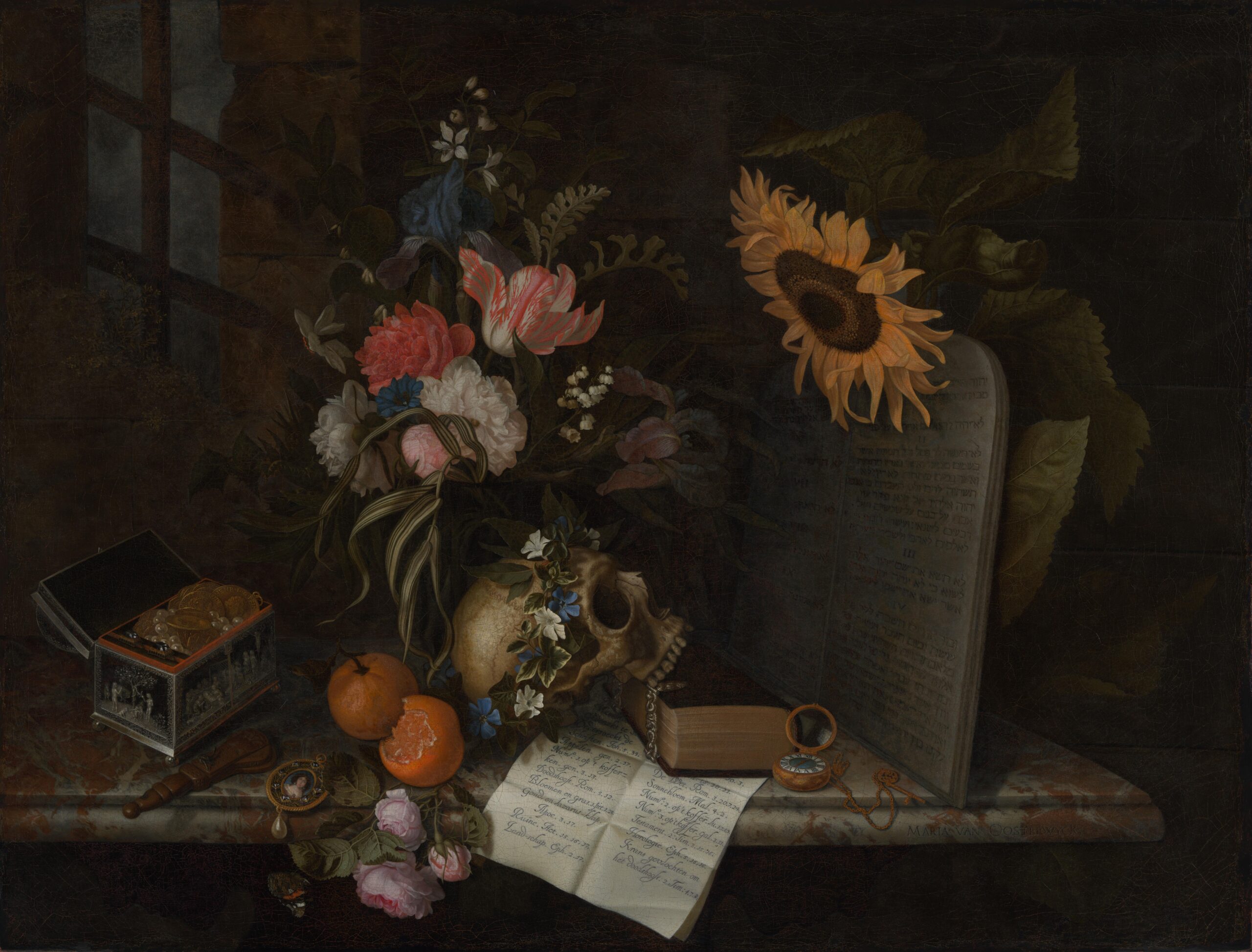 Maria van Oosterwijck (1630-1693), Vanitas Still Life, ca. 1675Rijksmuseum, Amsterdam