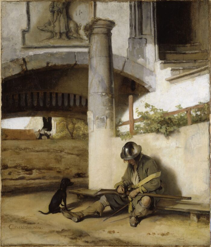 Carel Fabritius (1622-1654), The Sentry, 1654Staatliches Museum, Schwerin