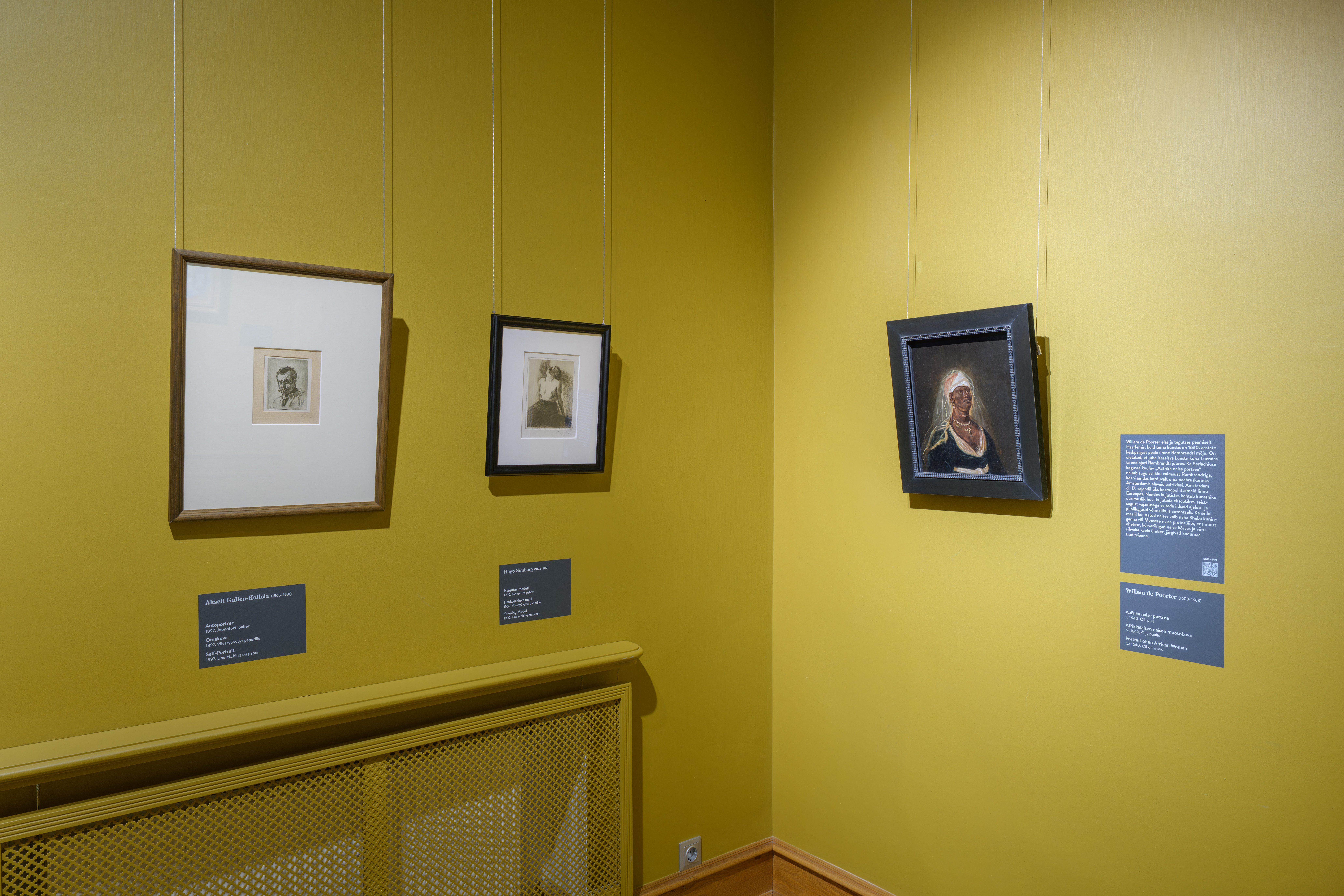 Fig. 4. Installation view of the exhibition <em>Symphony of Art and Nature: The Serlachius Collection</em> featuring <em>Portrait of an African Woman</em> by Willem de Poorter