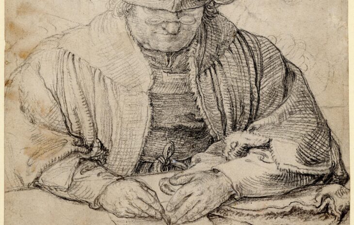Fig. 1. Lucas van Leyden, Man Drawing, ca. 1512The British Museum, London
