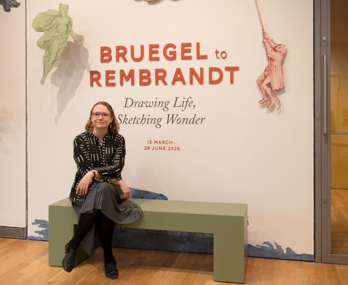 Jane Simpkiss in the exhibition Bruegel to Rembrandt: Drawing Life, Sketching Wonder at Compton Verney Art Gallery & Park